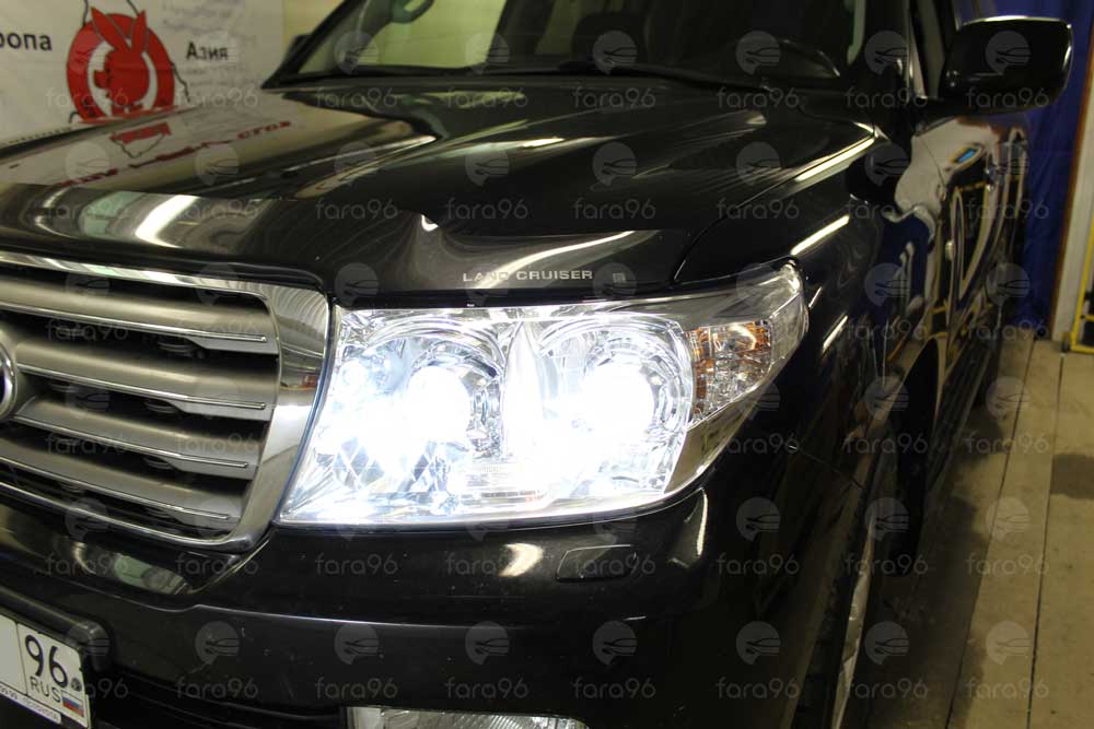 Фары на Ленд Крузер (Land Cruiser 200) - установка в Екатеринбуре ...
